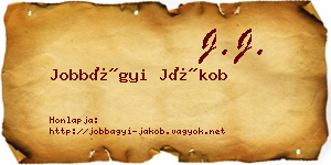 Jobbágyi Jákob névjegykártya